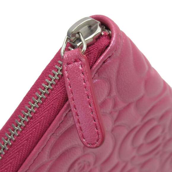 CHANEL Pink Leather Wallet - Picture 3 of 5